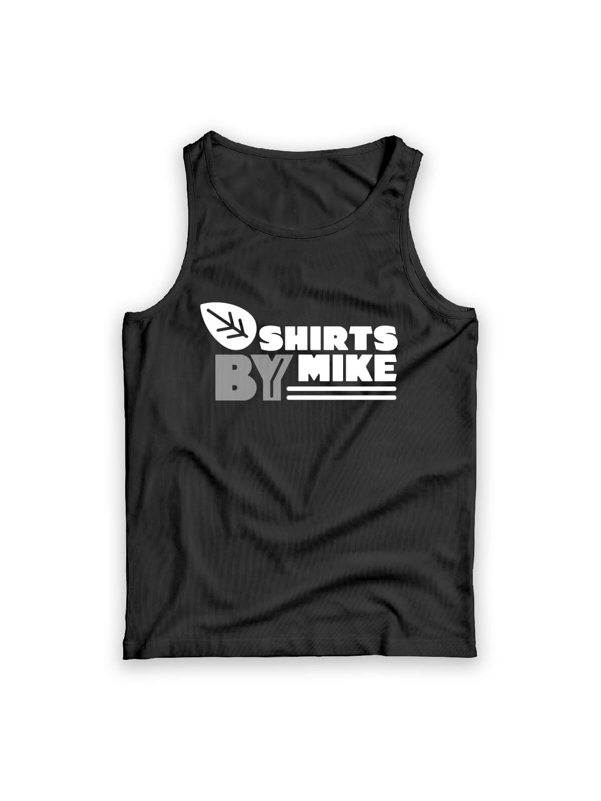 grey tank top with Shirts By Mike logo
